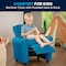 Flash Furniture Kids Recliner, 21-1/2" to 36-1/2" x 27", Upholstery Color: Turquoise DG-ULT-KID-TURQ-GG - alternate 6